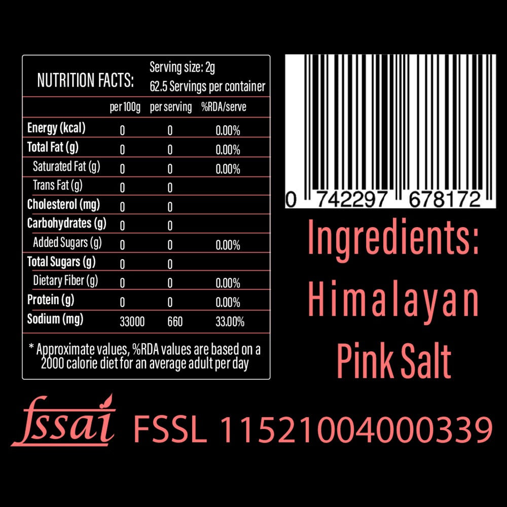 Himalyan Pink Salt 125gms