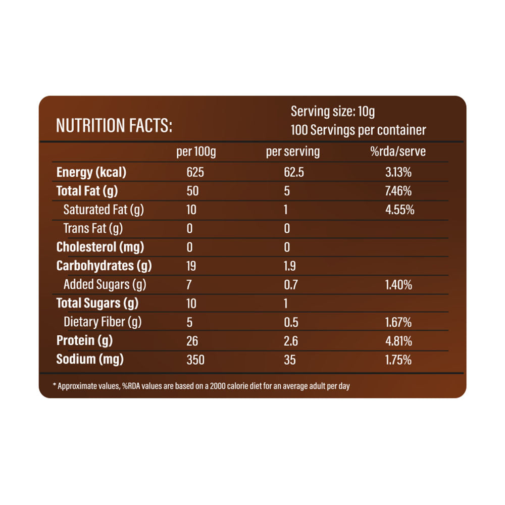 Chocolate Crunchy Peanut Butter | 1kg | 26gm Protein