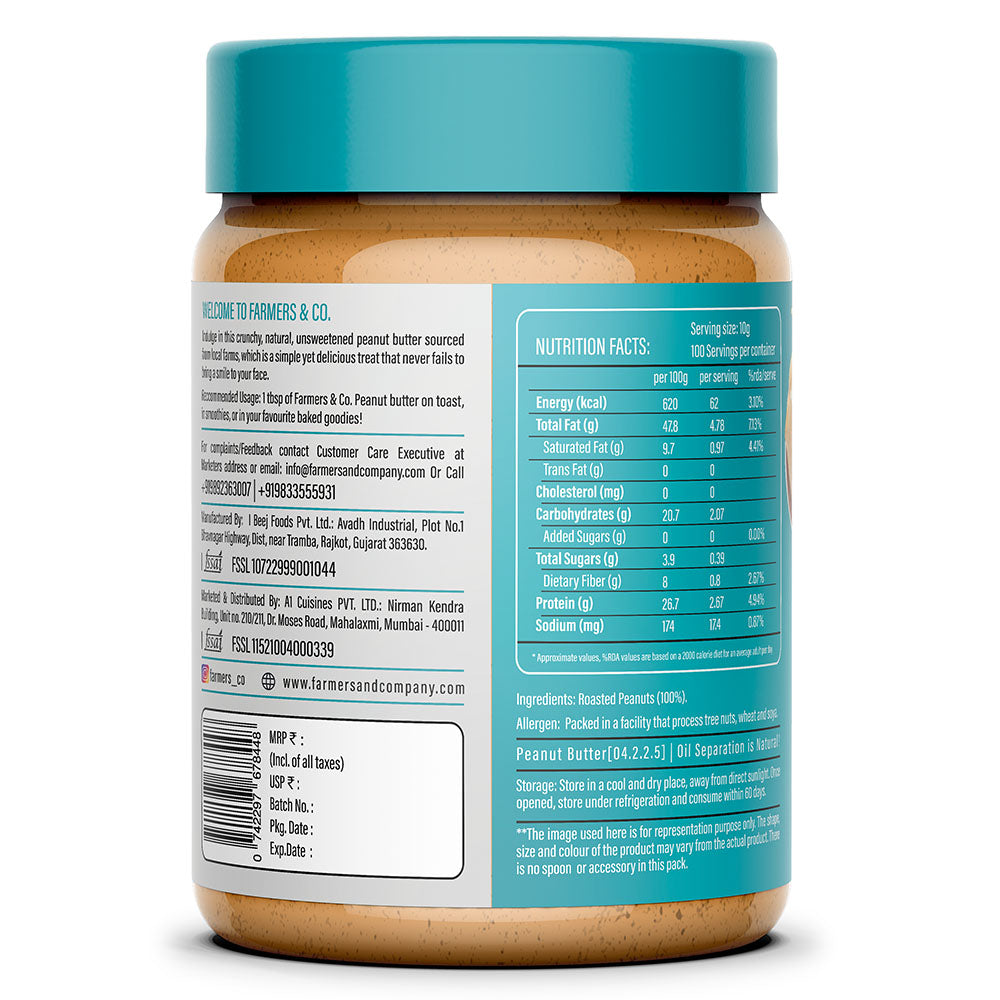 Crunchy Peanut Butter | 1kg | 26gm Protein