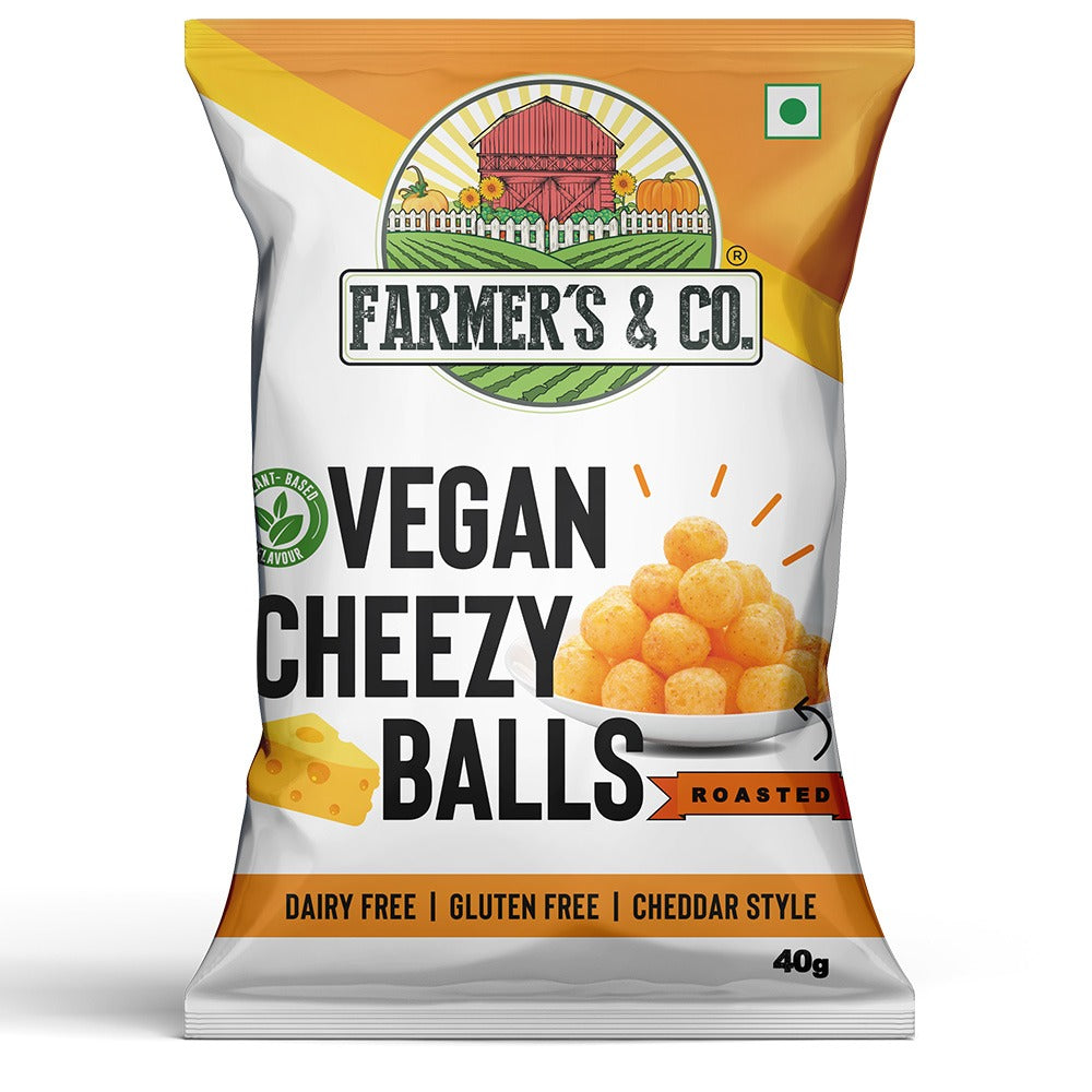 Vegan Cheezy Balls | 40 gms | Pack of 4 (Rs. 75/- per pack)